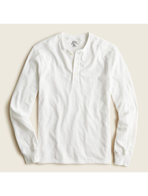 J.Crew Garment-dyed slub cotton henley