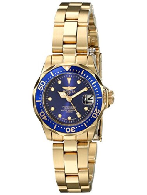 Invicta Women's 17036 Pro Dive Analog Display Japanese Quartz Gold Watch