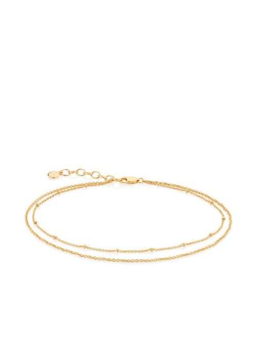 double-chain adjustable anklet