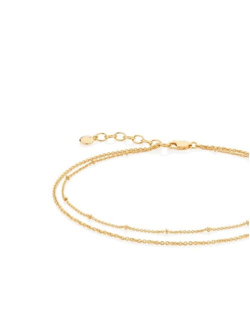 double-chain adjustable anklet