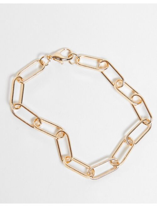 Ego chain link anklet in gold