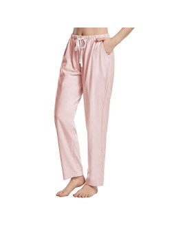 BAMBOO COOL Women's Pajama Pants Bamboo Viscose Soft Longue Pants Print Sleep Bottoms with Pockets