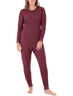 Women's Micro Waffle Premium Thermal Union Suit