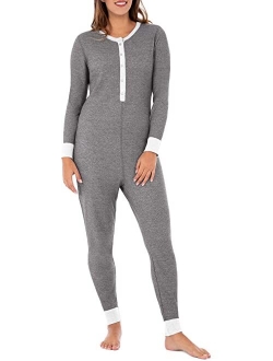 Women's Micro Waffle Premium Thermal Union Suit