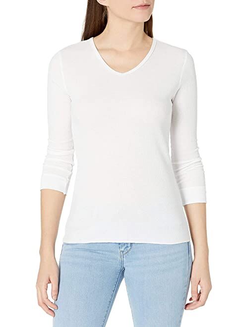 Fruit of the Loom Women's Micro Waffle Premium Thermal V-Neck