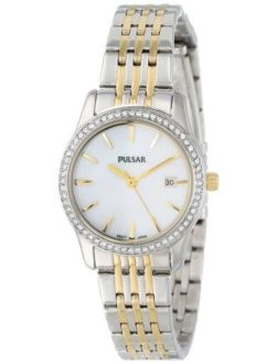 PULSAR Unisex PH7235 Analog Japanese-Quartz Two Tone Watch