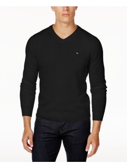 Men's Signature Solid V-Neck Sweater, Created for Macy's