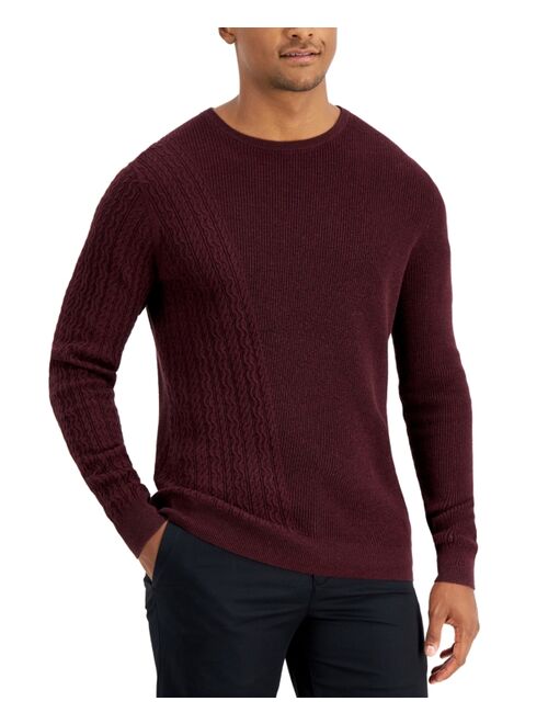 Alfani Men's Geo-Stich Sweater, Created for Macy's