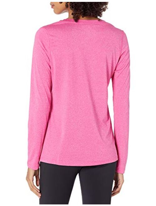 Hanes Women’s Cooldri Performance Long Sleeve V-neck Tee