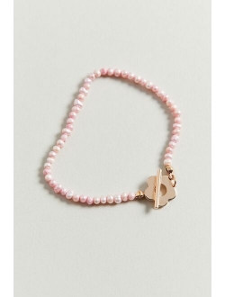 Pearl Flower Toggle Bracelet