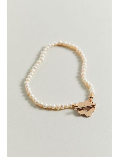 Urban outfitters Pearl Flower Toggle Bracelet