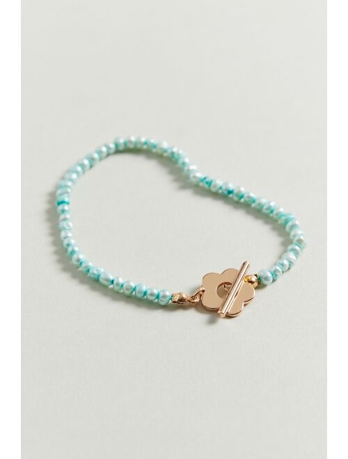 Urban outfitters Pearl Flower Toggle Bracelet