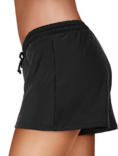 WILLBOND Women Swimsuit Shorts Tankini Swim Briefs Bottom Boardshort Summer Beach Swimwear Trunks