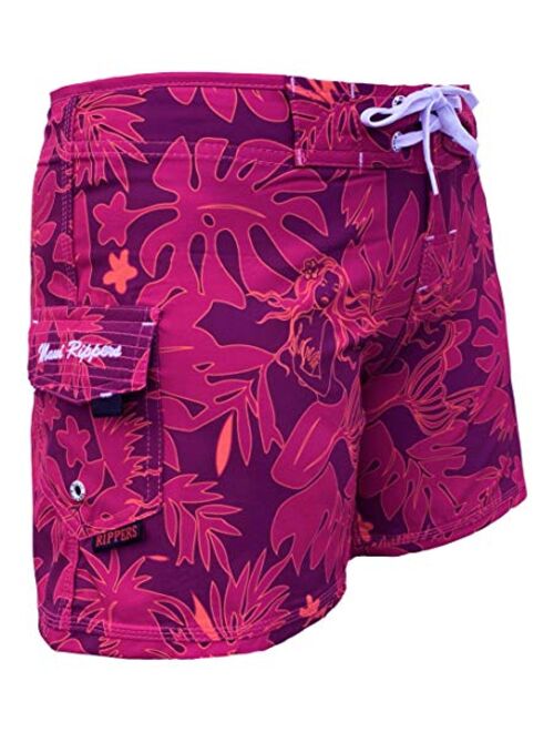 Maui Rippers Women’s 5" 4-Way Stretch Swim Shorts Boardshorts