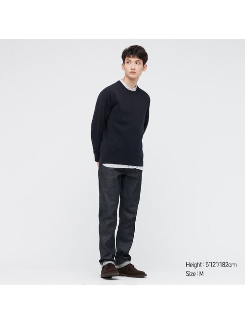 Uniqlo WASHABLE STRETCH MILANO RIBBED CREW NECK LONG-SLEEVE SWEATER