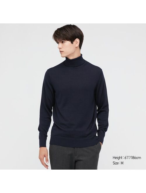 Uniqlo MEN EXTRA FINE MERINO TURTLENECK LONG-SLEEVE SWEATER