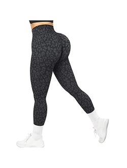 RUUHEE Women Scrunch Butt Lifting Seamless Leggings High Waisted Booty Workout Yoga Pants