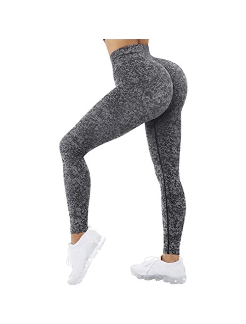 RUUHEE Women Scrunch Butt Lifting Seamless Leggings High Waisted Booty Workout Yoga Pants