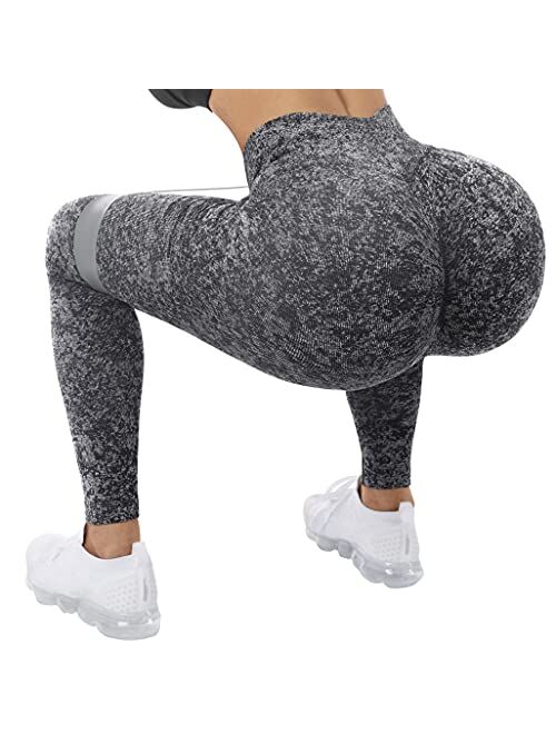 RUUHEE Women Scrunch Butt Lifting Seamless Leggings High Waisted Booty Workout Yoga Pants