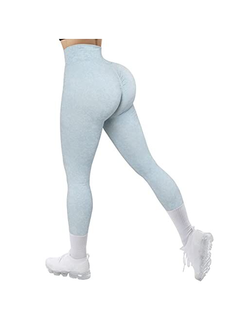 RUUHEE Women Scrunch Butt Lifting Seamless Leggings High Waisted Booty Workout Yoga Pants