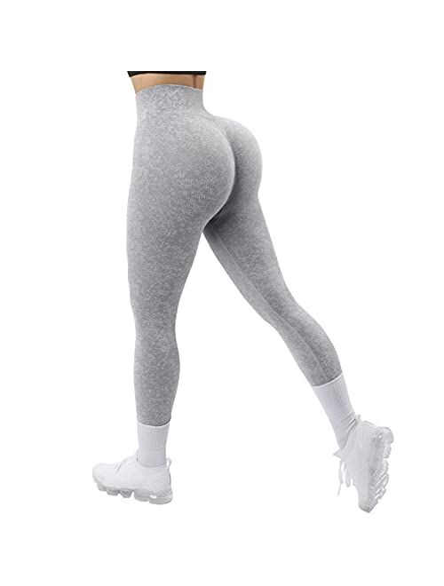 RUUHEE Women Scrunch Butt Lifting Seamless Leggings High Waisted Booty Workout Yoga Pants