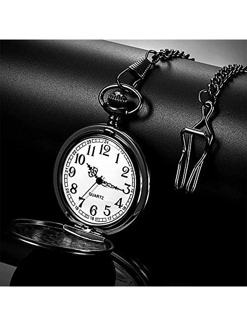 Gifts for Dad from Daughter Engraved Pocket Watch Birthday Anniversary Meaningful Year Fathers Day