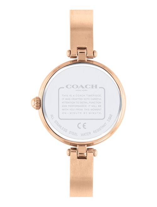 Coach Women's Park Rose Gold-Tone Bracelet Watch 30mm