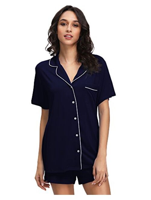 GYS Women's Buttons Down Short Pajamas