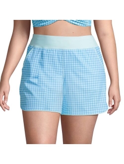 Plus Size Lands' End Quick Dry Thigh-Minimizer With Panty Swim Board Shorts