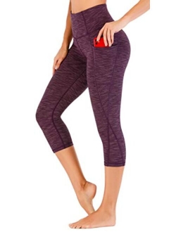 Heathyoga Yoga Pants for Women with Pockets Capri Leggings for Women High Waisted Leggings with Pockets for Women