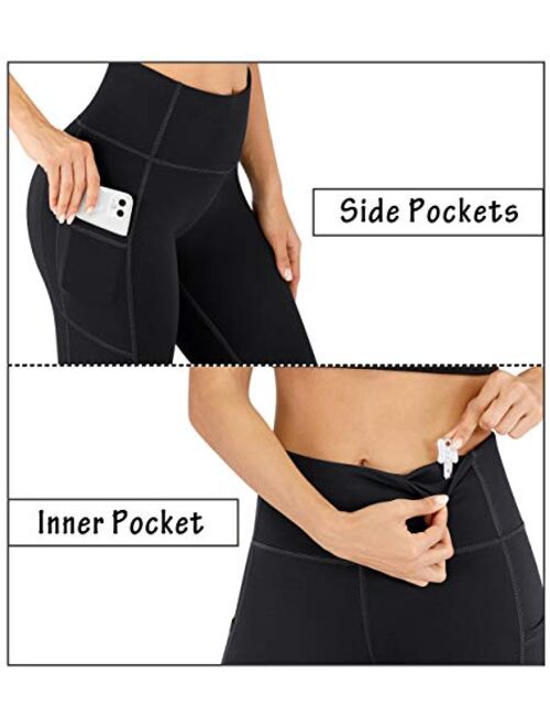 Heathyoga Yoga Pants for Women with Pockets Capri Leggings for Women High Waisted Leggings with Pockets for Women