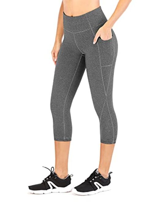 Heathyoga Yoga Pants for Women with Pockets Capri Leggings for Women High Waisted Leggings with Pockets for Women