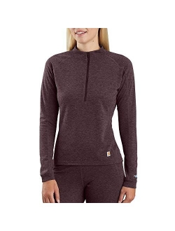 Women's Force Heavyweight Quarter-Zip Thermal Base Layer Long Sleeve Shirt