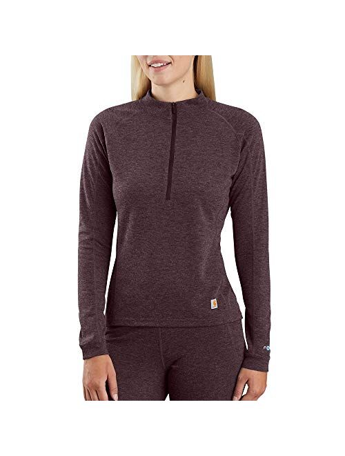 Carhartt Women's Force Heavyweight Quarter-Zip Thermal Base Layer Long Sleeve Shirt