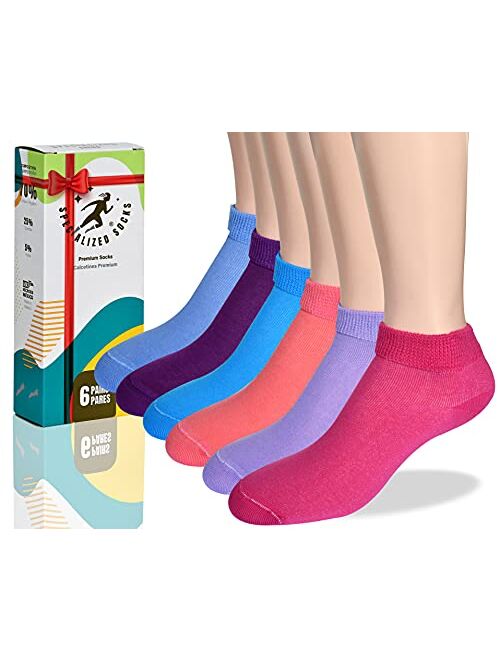 Diabetic Socks Women- Premium Cotton, Low Cut, Fashion Designed & Thin