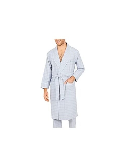 mens Long-sleeve Lightweight Cotton Woven-robe