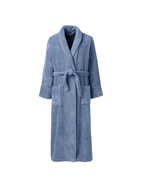 Men's Lands' End Calf-Length Turkish Terry Robe