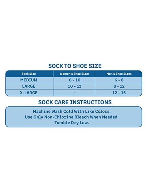 Doctor's Choice Men's Diabetic & Neuropathy Crew Socks, 2-Pairs, Black, Large