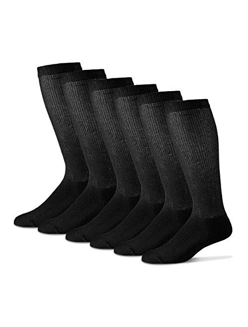 Diabetic Over The Calf Socks for Men - 12 Pack - Made in USA