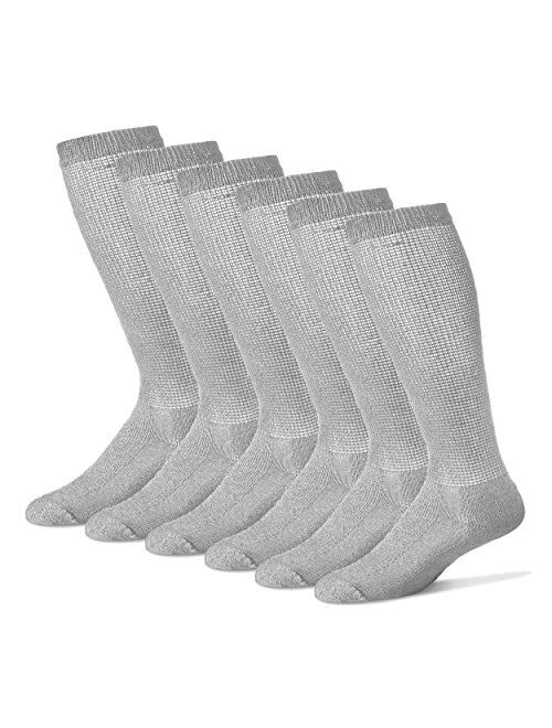 Diabetic Over The Calf Socks for Men - 12 Pack - Made in USA