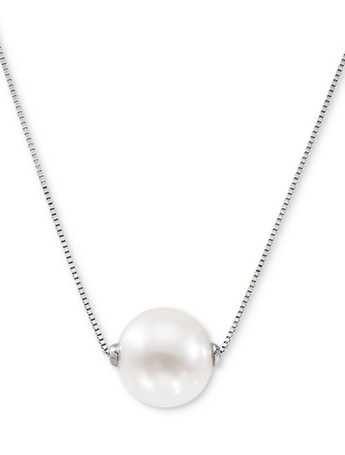 Honora Cultured Freshwater Pearl (8-1/2mm) 18" Pendant Necklace in 14k Gold (Also in Pink Cultured Freshwater Pearl)