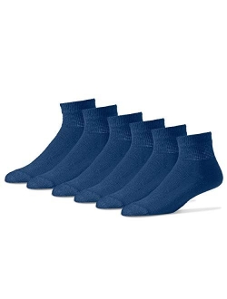 Diabetic Quarter Socks for Men - 12 Pack - Made in USA