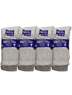 Physicians Approved Diabetic Socks Crew Unisex 3, 6 or 12-Pack