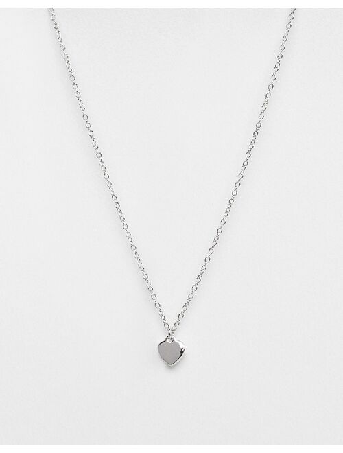 Ted Baker Hara tiny heart pendant necklace in silver