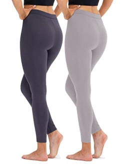 DEVOPS Women's 2 Pack Thermal Long Johns Underwear Leggings Pants