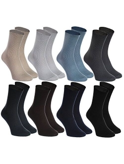 8 pairs of DIABETIC Non-Elastic Cotton Socks for SWOLLEN FEET for Mens & Womens