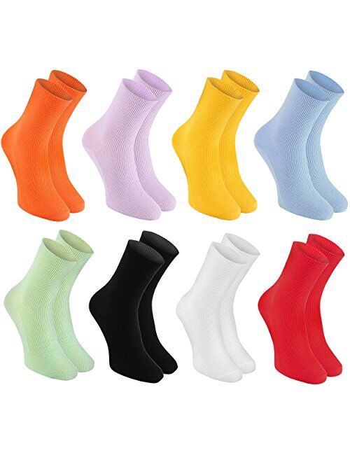 8 pairs of DIABETIC Non-Elastic Cotton Socks for SWOLLEN FEET for Mens & Womens