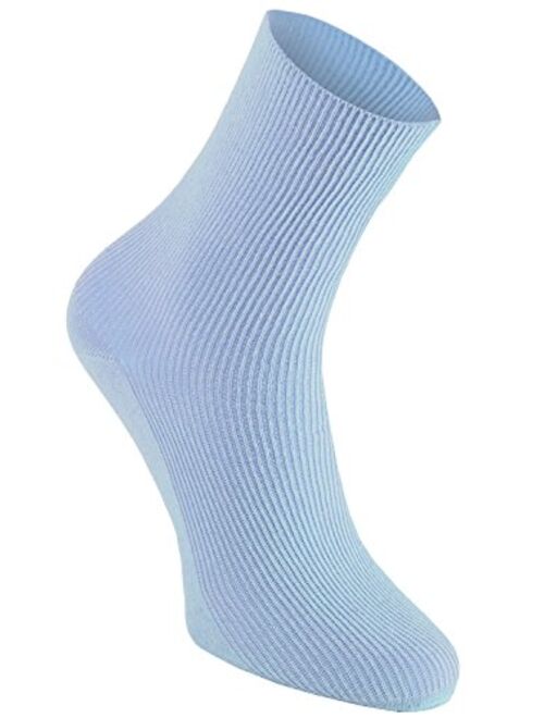 8 pairs of DIABETIC Non-Elastic Cotton Socks for SWOLLEN FEET for Mens & Womens