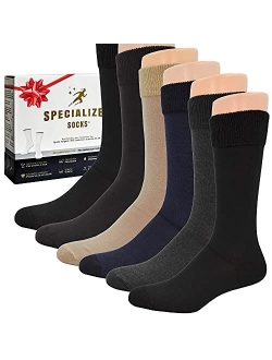 Diabetic Socks for Men, Premium, Soft, Extra Comfortable. 6 Pairs