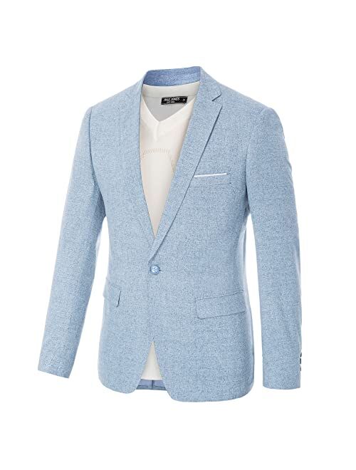 PJ PAUL JONES Men's Casual One Button Suit Blazer Jacket Sport Coat